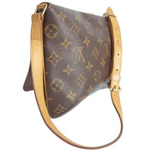 Louis Vuitton Short Shoulder Tango Musette Leather Brown Bag Monogram